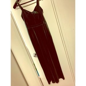 Gorgeous Green Velvet Jumpsuit